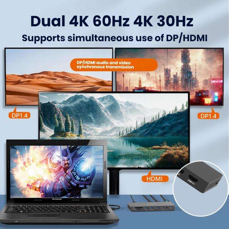 Blueendless TYPE-C Expansion Dock 4K 60Hz High-Definition Splitter