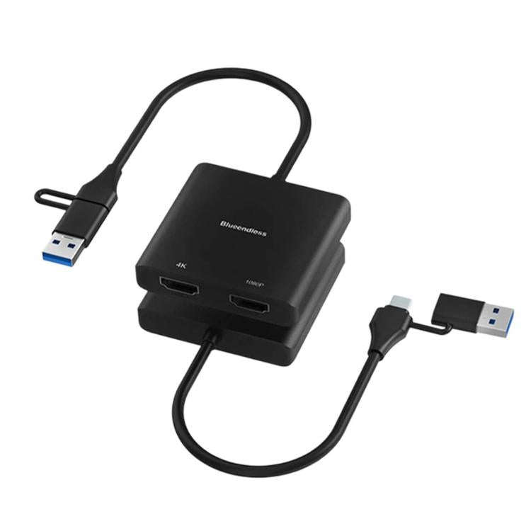 Blueendless Type-C Docking Station Dual HDMI Converter 4K High-Definition M1/2 Display Expansion,...
