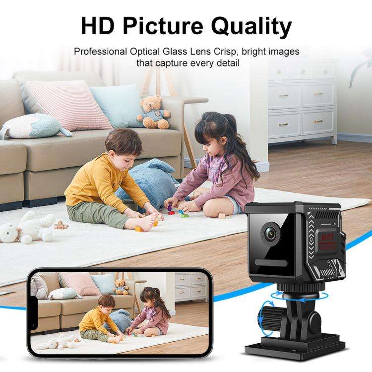 Remote Monitoring 2MP WiFi HD Night Vision Wireless Multi-Functional Camera, W07 Black, W07 White