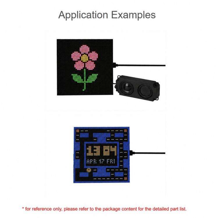 Waveshare ESP32-S3 RGB Matrix Driver Board Onboard Dual Microphones Array, Supports 2.4 GHz Wi-Fi...