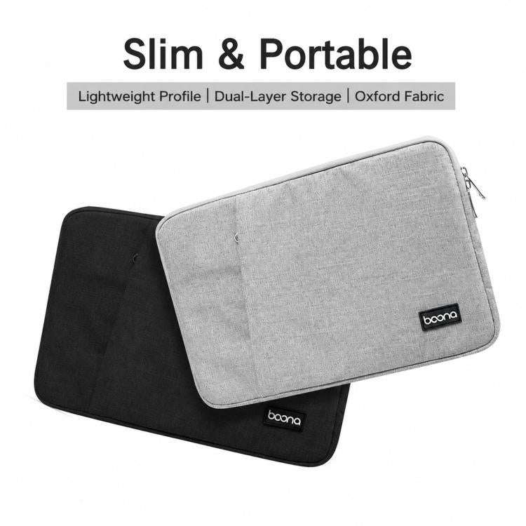 Baona BN-Z002 Laptop Case Waterproof Notebook Protective Bag Slim Computer Pouch, 11 inch Gray, 1...