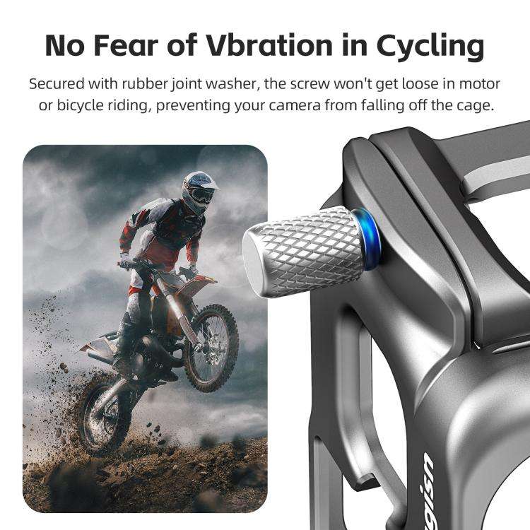 AMagisn Metal Frame Case For Insta360 Ace Pro 2 / Ace Pro / Ace Aluminum Utility Cage With Cold Shoe