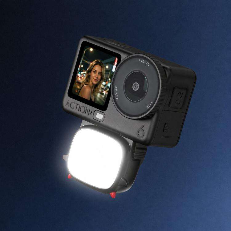 BRDRC Handheld Selfie Monster Fill Light Accessory, For DJI Osmo Action 3 / 4 / 5 Pro, For DJI Os...