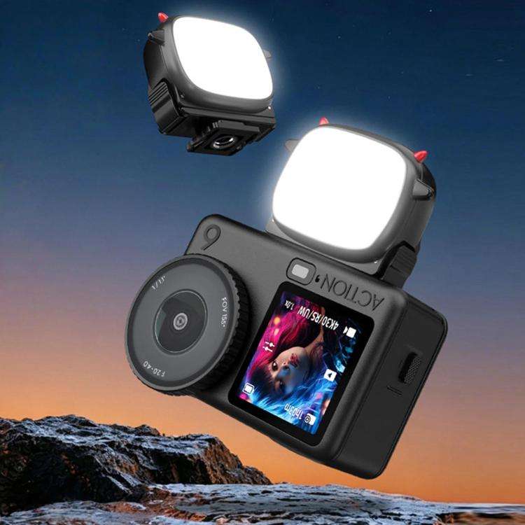 BRDRC Handheld Selfie Monster Fill Light Accessory, For DJI Osmo Action 3 / 4 / 5 Pro, For DJI Os...