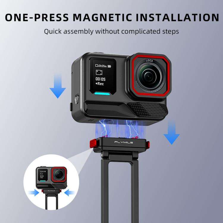 For Insta360 Ace / Ace Pro 2 / X5 Flymile Carabiner-Mounted Magnetic Quick-Release Tripod