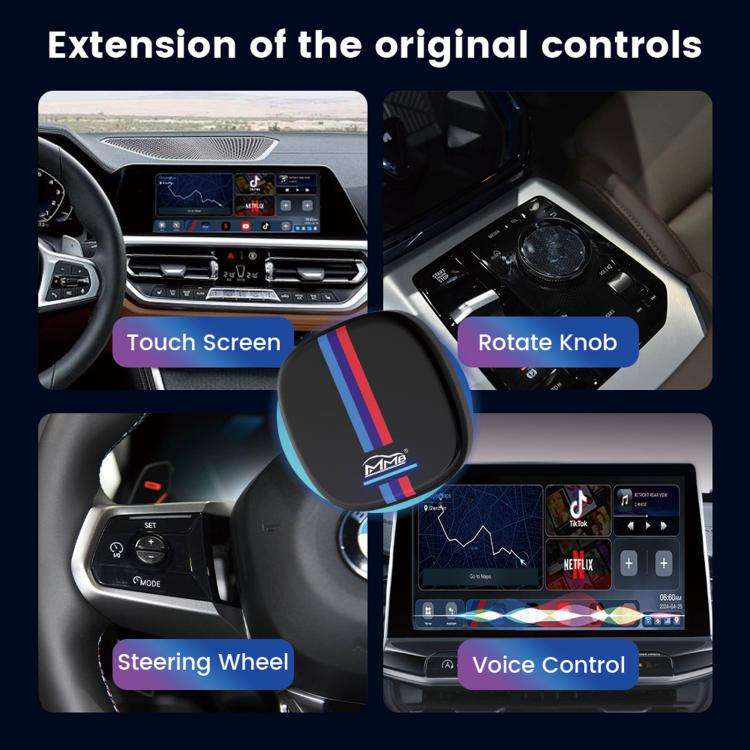 MMB Max-BM-Q4W For BMW 8+128G Wireless CarPlay Box Vehicle GPS Android System Video Convert Adapt...