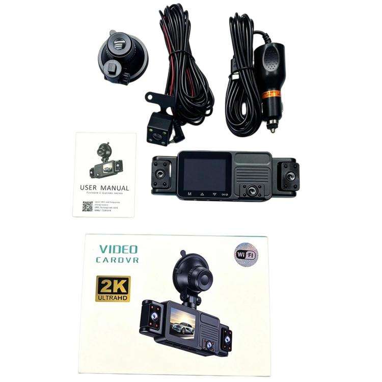 A52 2K HD Infrared Night Vision Dash Cam WIFI Connected Vehicle Camera, Front+Left+Inner+Right, F...
