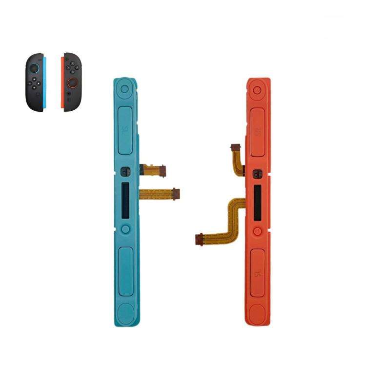 For Nintendo Switch 2 Joy-Con Controller Metal Slider Rail Replacement with Flex Cable, Left Side...