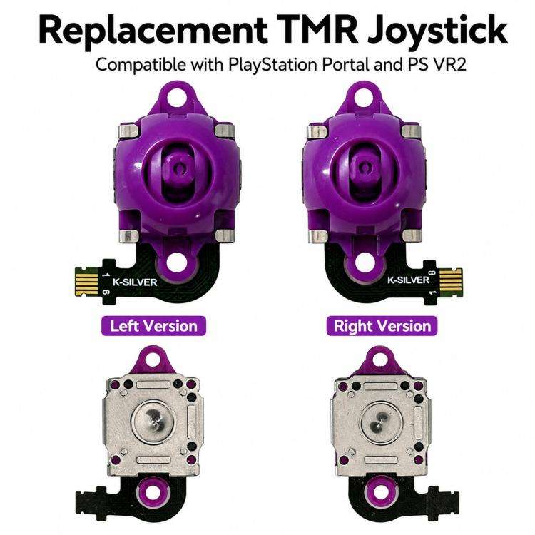 For PS5 Portal And PS VR2 Replacement TMR Joystick, Left, Right, Left & Right