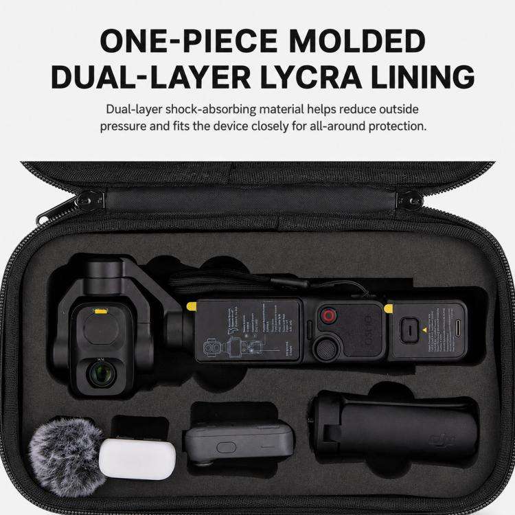 For DJI Osmo Pocket 4P Carrying Case Hard Shell Waterproof Storage Bag With Strap