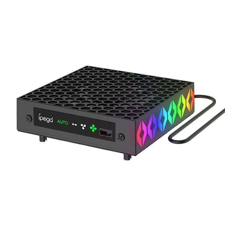 ipega Top Cooling Fan For Xbox Series X Console Auto Temp Sensor Cooler with RGB Light & Headset ...