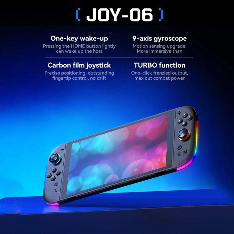 JOY-06 Magnetic Wireless Controllers For Switch 2 With Carbon Film Joysticks, 9-Axis Gyro, One-Ke...