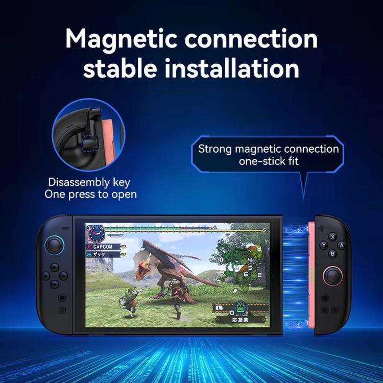 JOY-06 Magnetic Wireless Controllers For Switch 2 With Carbon Film Joysticks, 9-Axis Gyro, One-Ke...