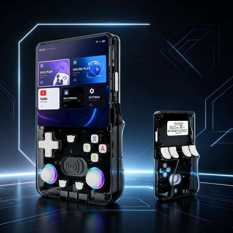 X36 Ultra 4.2-inch IPS Screen Retro Handheld Game Console Android 10.0 Gaming Device with WiFi, R...