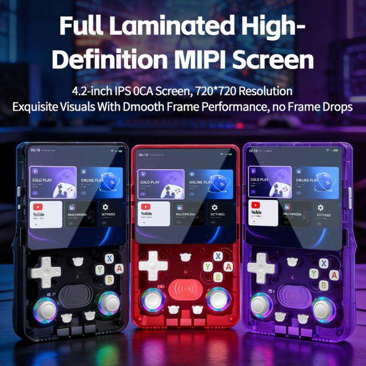 X36 Ultra 4.2-inch IPS Screen Retro Handheld Game Console Android 10.0 Gaming Device with WiFi, R...