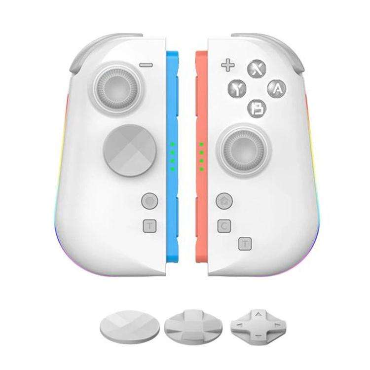 For Nintendo Switch 2 Left + Right Magnetic Controllers 9-Axis RGB Motion-Sensing Hall-Effect Joy...