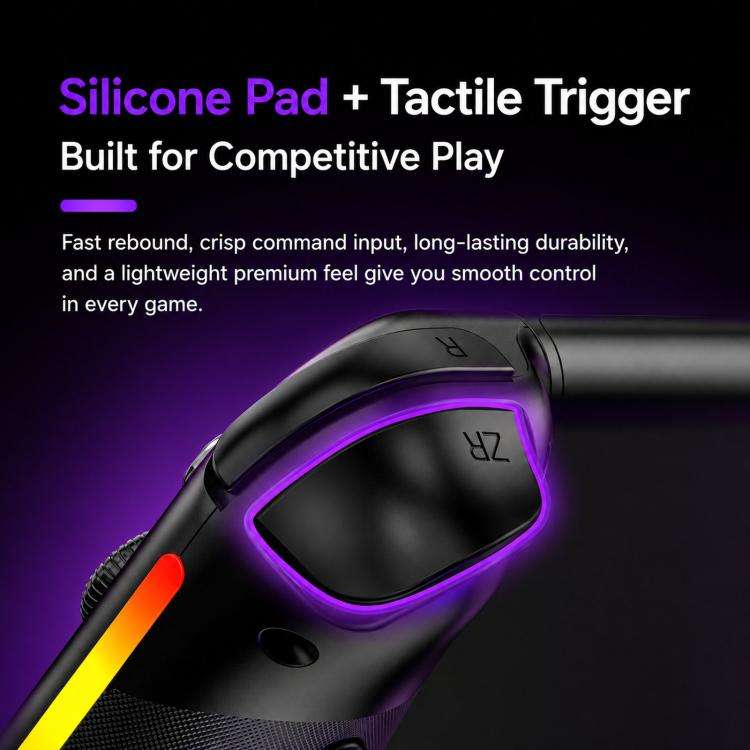For Nintendo Switch 2 Left + Right Magnetic Controllers 9-Axis RGB Motion-Sensing Hall-Effect Joy...
