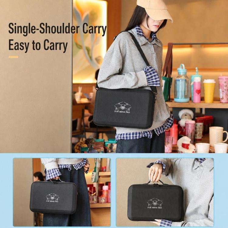 For DJI Mini 5 Pro Fly More Combo BKano Hard Shell Carrying Case Handbag With Shoulder Strap Comp...