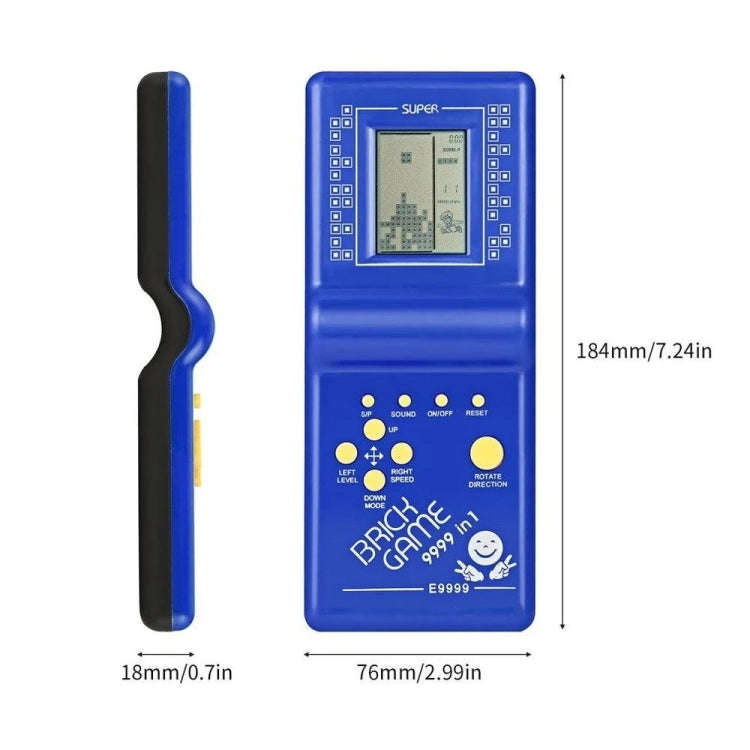 Classic Tetris Brick Game Handheld Game Console, Bulit-in 7 Kinds Games, Random Color Delivery, B...