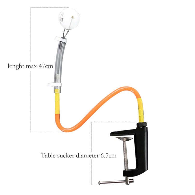 HUIESON HS-P-L22 PVC Universal Variable Table Clip Table Tennis Serving Training Machine Set, HS-...