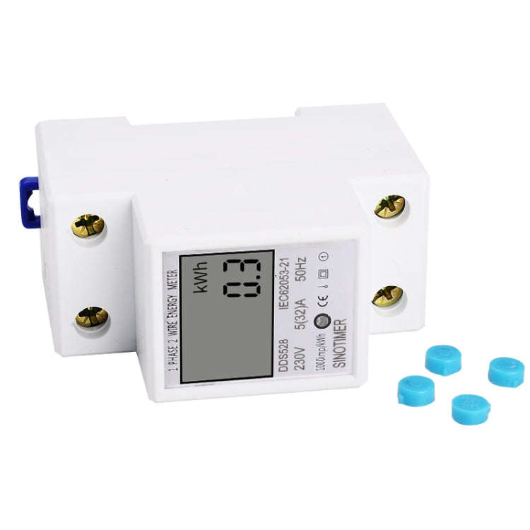 DDS528 5-32A 230V 50Hz Single-phase Household DIN Rail Electronic Multi-function Energy Meter, 23...