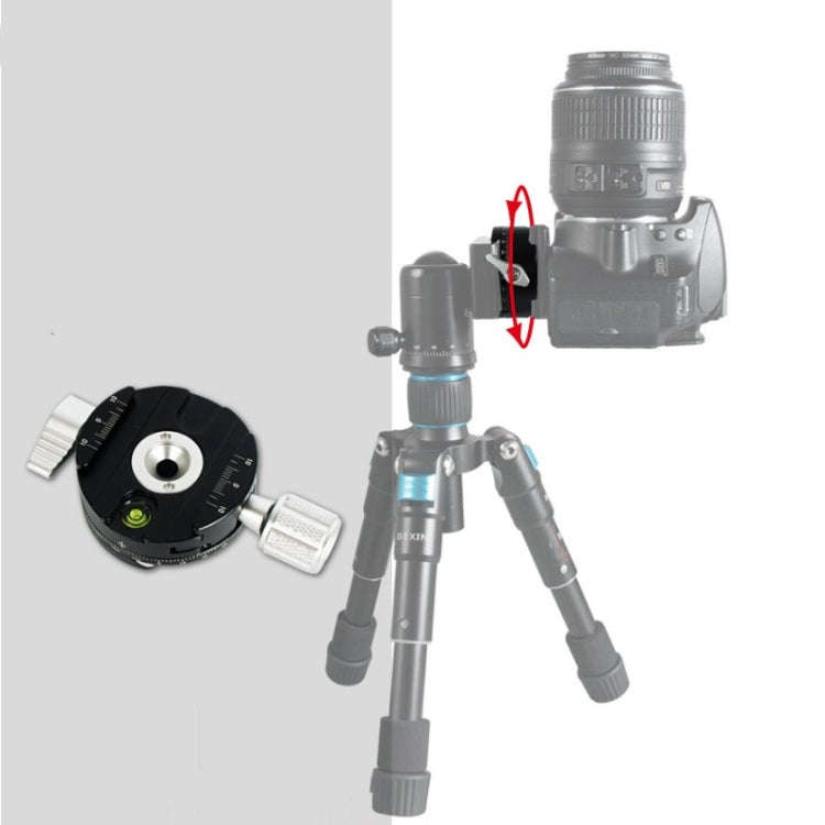 BENXIN QJ07 Panoramic Clip Holder 360 Degree Rotating Pan/tilt Tripod SLR Camera Quick Mounting P...