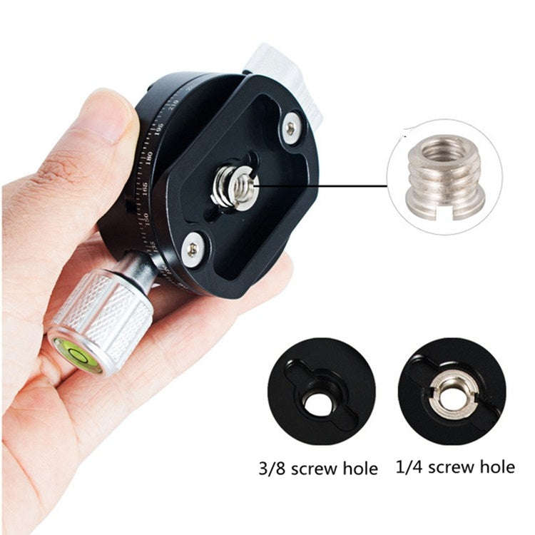 BENXIN QJ07 Panoramic Clip Holder 360 Degree Rotating Pan/tilt Tripod SLR Camera Quick Mounting P...