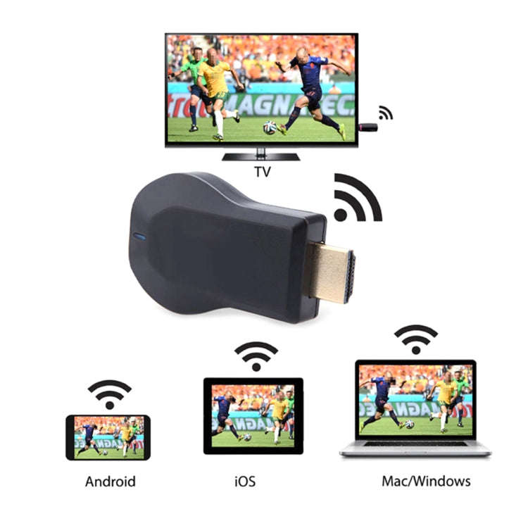 M4 Plus Wireless WiFi Display Dongle Receiver Airplay Miracast DLNA 1080P HDMI TV Stick for iPhon...