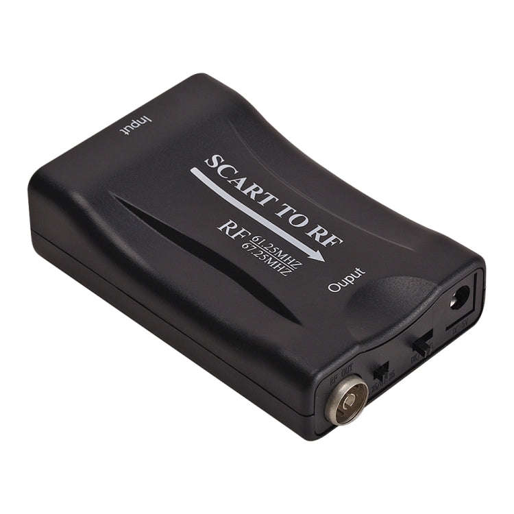 SCART to RF Video Converter, Support RF67.25MHz, 61.25MHz, SCART to RF