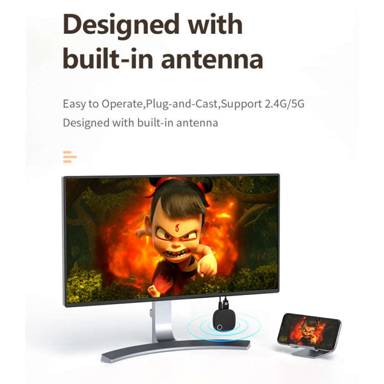 G54  TV Stick 4K HDR Wireless Display Receiver WiFi Dongle, G54