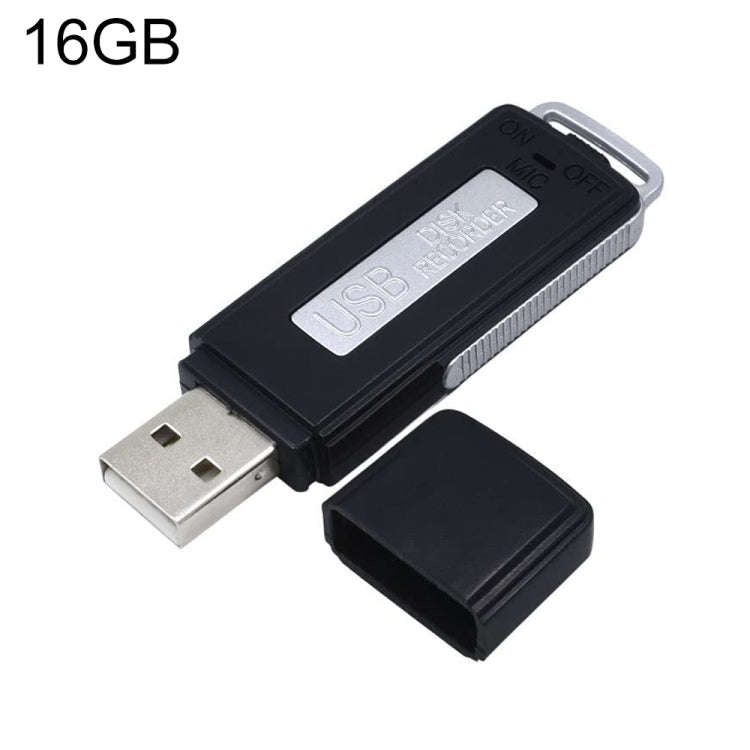 SK868 16GB Rechargeable Portable U-Disk Voice Recorder, 16GB
