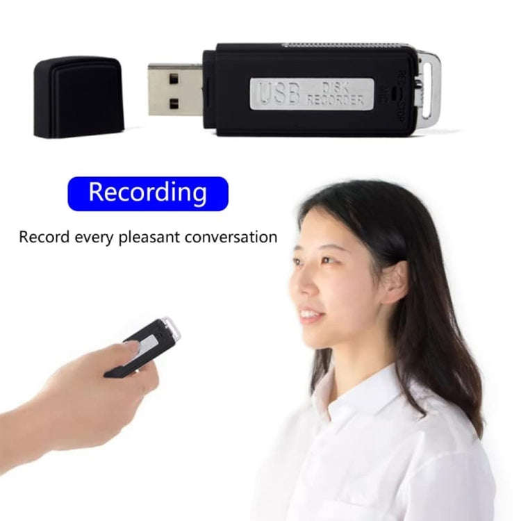 SK868 32GB Rechargeable Portable U-Disk Voice Recorder, 32GB