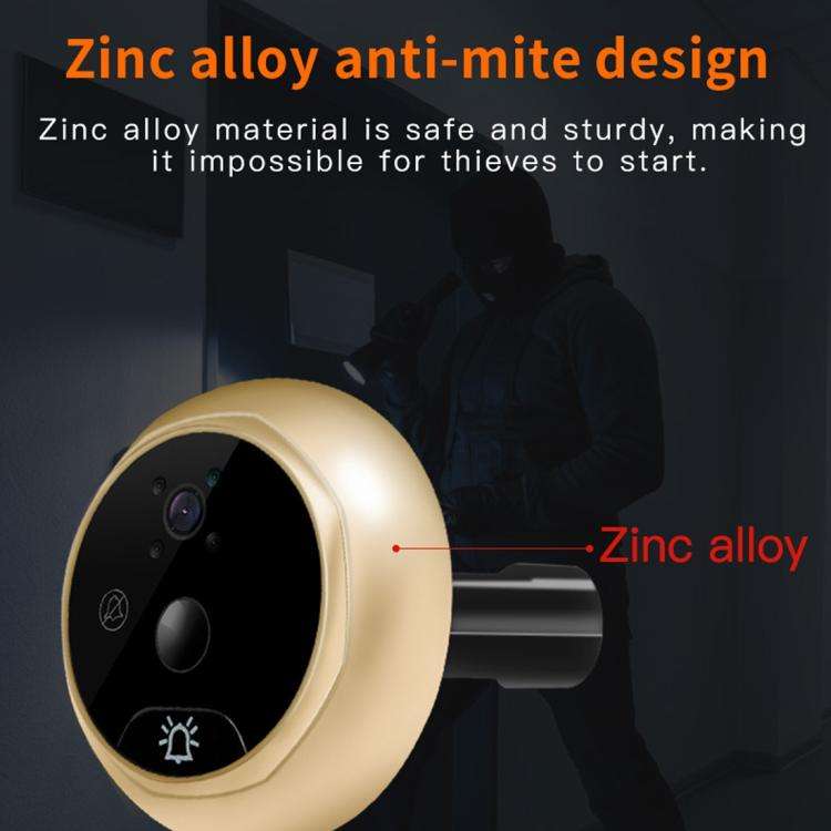 Danmini Q10 4.3 Inch Screen Motion Detection Camera Video Alarm Smart Digital Door Viewer, Suppor...