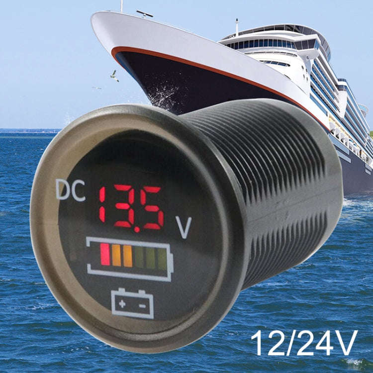 12 / 24V Car / Boat Battery Measurement Meter 5-30V Voltage and Electricity Meter, 5-30V Voltage ...