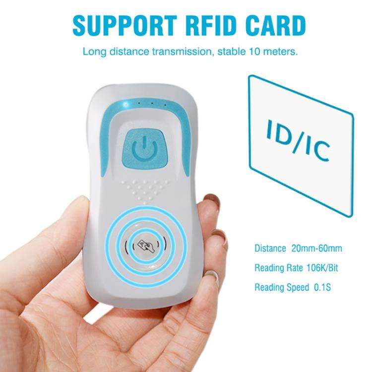 125KHz ID Card Reader Bluetooth RFID 1D/2D Code Scanning Access Control Key, 125KHz