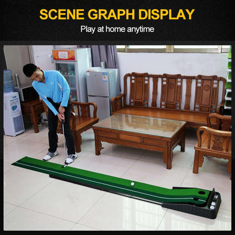 PGM 2.5m Golf Indoor Swing Grip Putting Trainer Practice Pace with Automatic Return Fairways, 2.5m