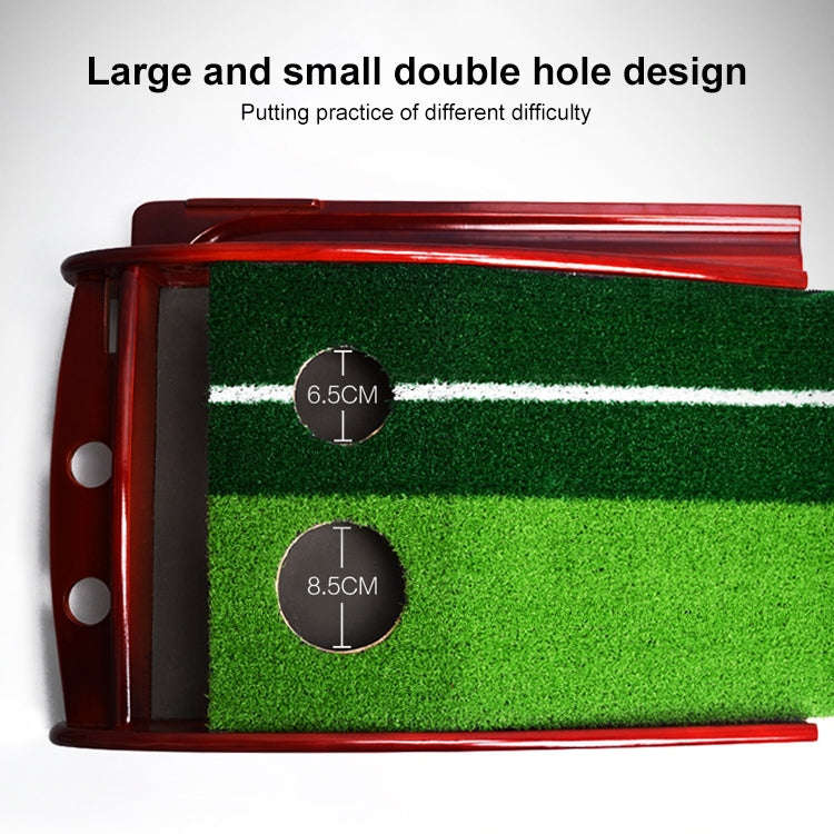 PGM 3.5m Golf Solid Wood Putter Trainer Practice Set Training Mat, 3.5m
