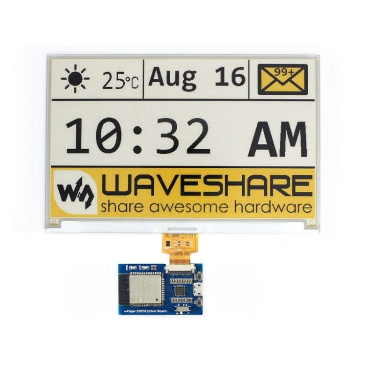 Waveshare Universal e-Paper Raw Panel Driver Board, ESP32 WiFi / Bluetooth Wireless, 15823