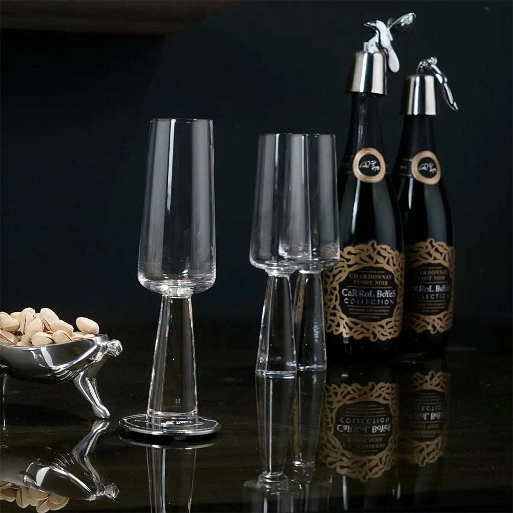 Carrol Boyes Baobab Champagne Flutes, Set Of 4