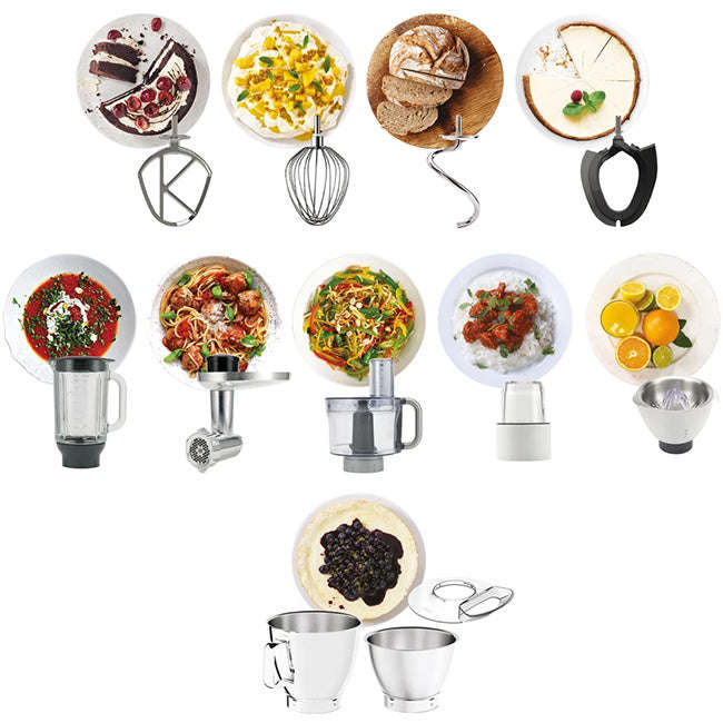 Kenwood Titanium Chef Baker Stand Mixer Mega Pack, KVL85.704SI