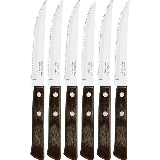Tramontina Churrasco 13cm Steak Knife Set, Set Of 6