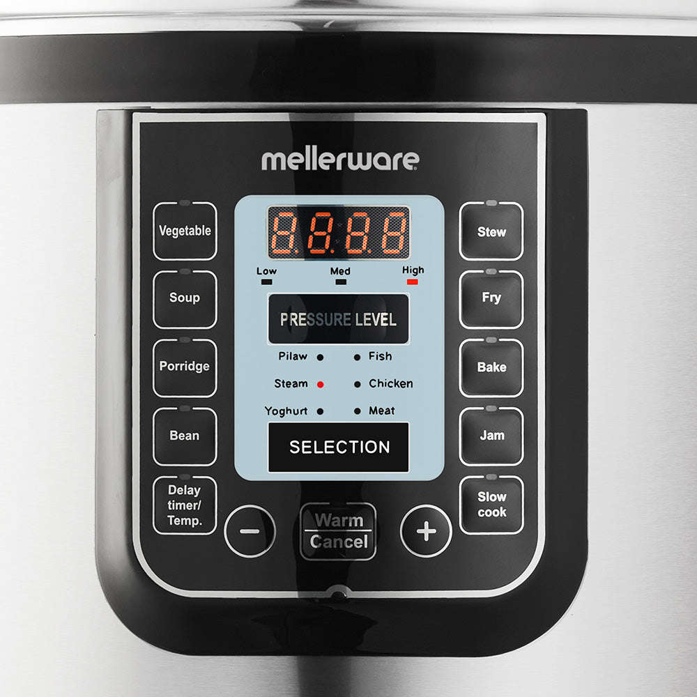 Mellerware Juno 6L Stainless Steel Pressure Cooker