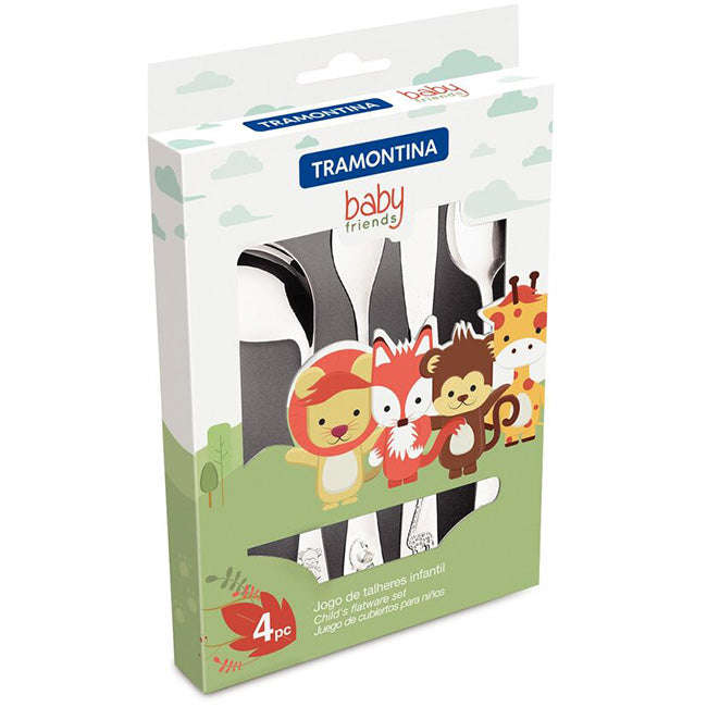 Tramontina Baby Children's Cutlery Set, 4pc