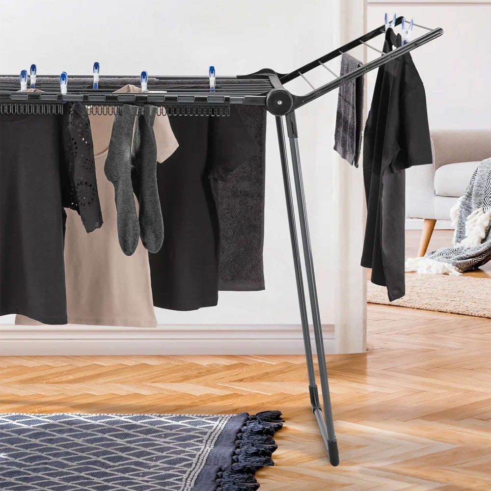 Leifheit Pegasus 150 Solid Slim Black Laundry Dryer