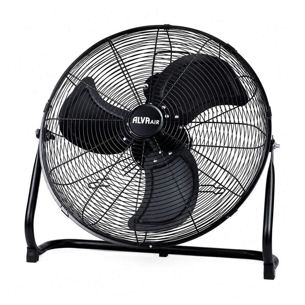 Alva 50cm High Velocity Matte Black Floor Fan