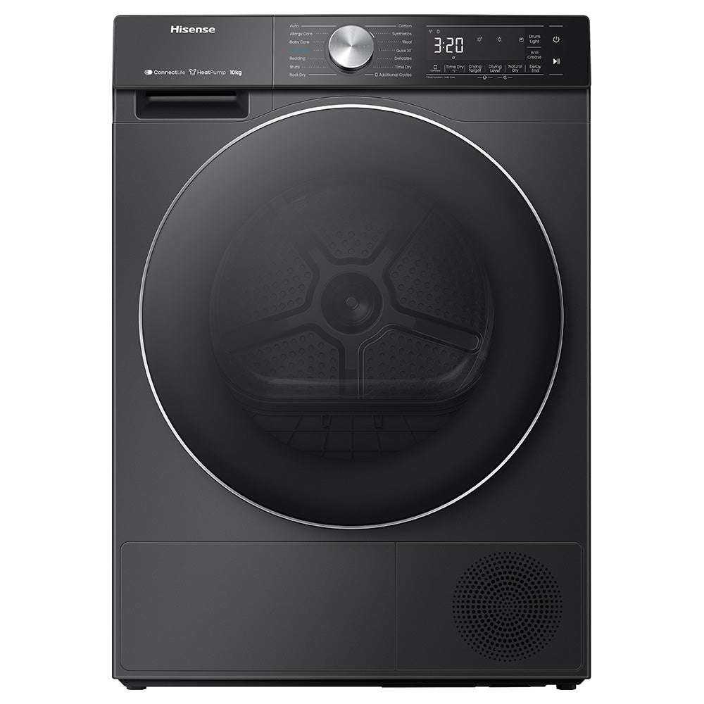 Hisense 10kg Black Smart Tumble Dryer, DH5S102BB
