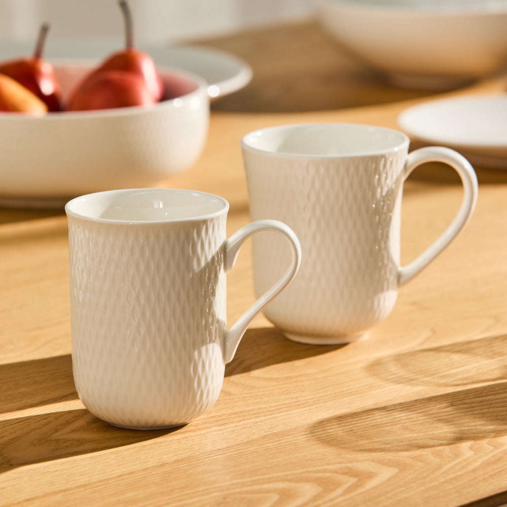 Maxwell & Williams White Basics Diamonds Regent Mug