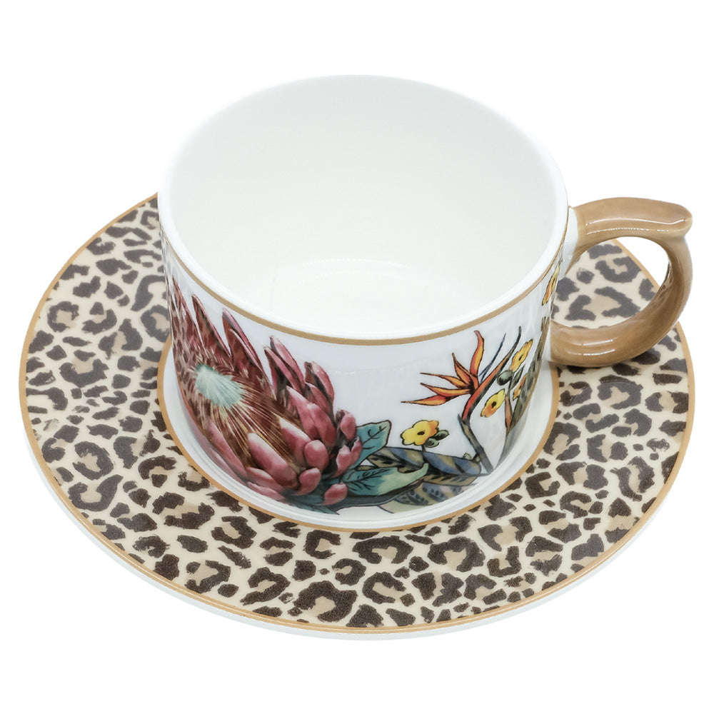 Jenna Clifford Wild Bloom Cups & Saucers, Set of 4