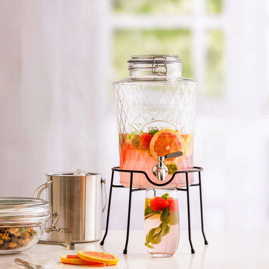 Kilner Diamond Beverage Dispenser, 5L