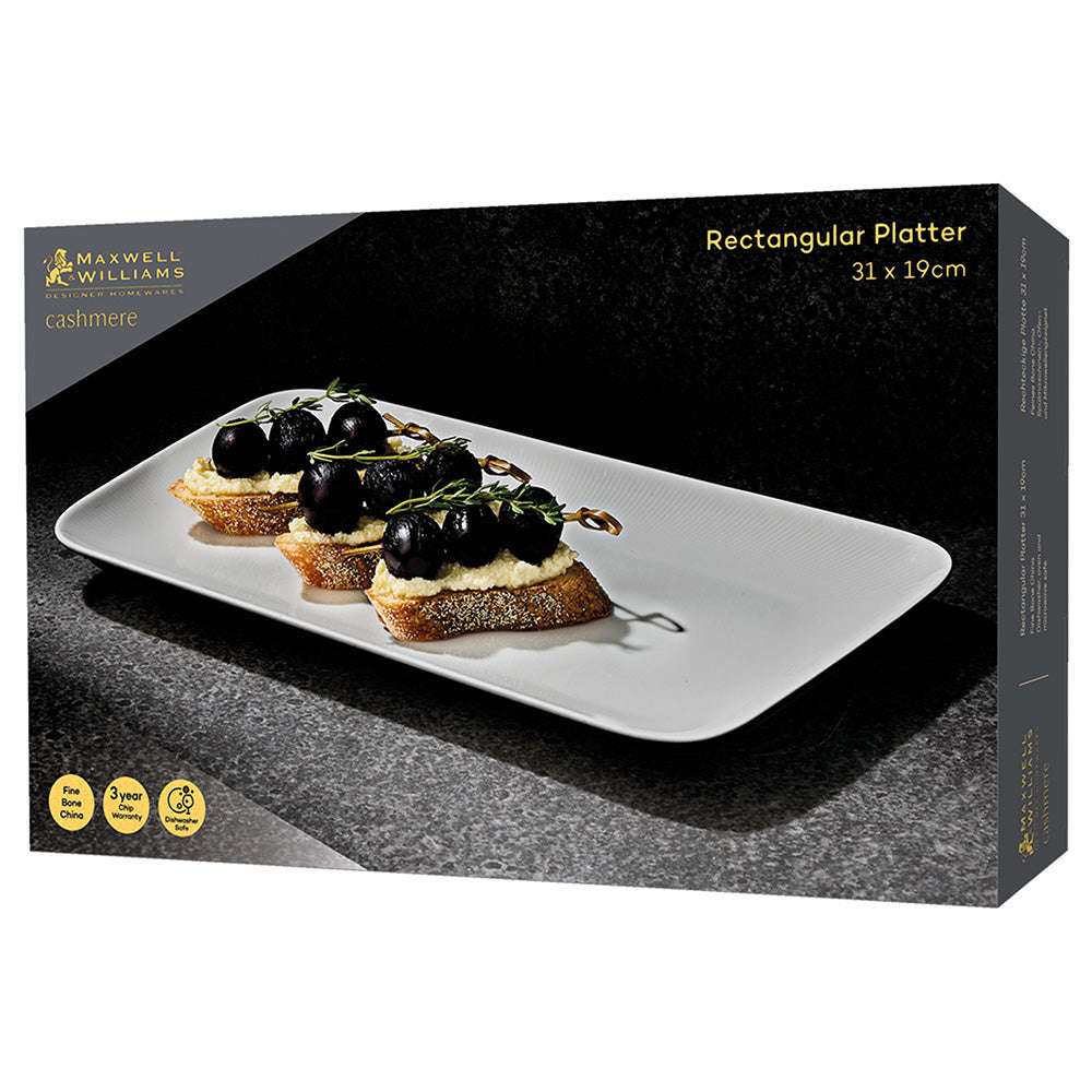 Maxwell & Williams Cashmere Rectangular Platter, 31cm